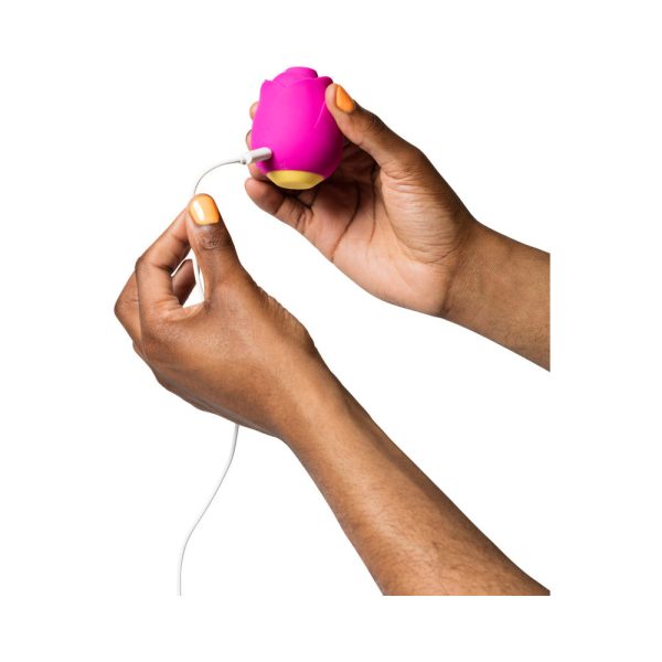 ROMP Rose Rechargeable Silicone Pleasure Air Clitoral Vibrator Pink - Image 8