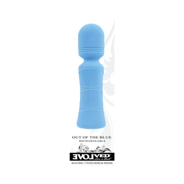 Evolved Out Of The Blue Rechargeable Silicone Wand Vibrator - Image 10