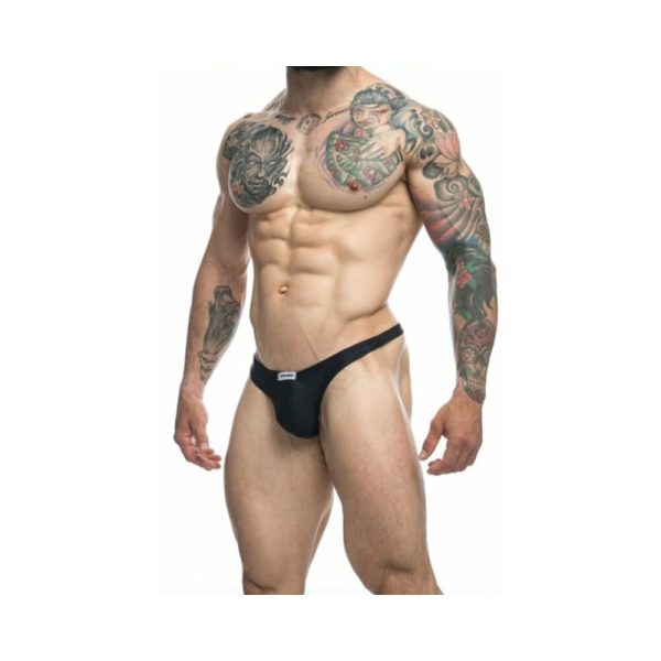 MaleBasics JUSTIN + SIMON Classic Tanga Black 2XL - Image 2