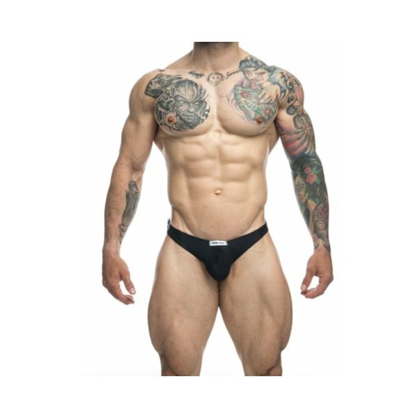 MaleBasics JUSTIN + SIMON Classic Tanga Black 2XL - Image 3