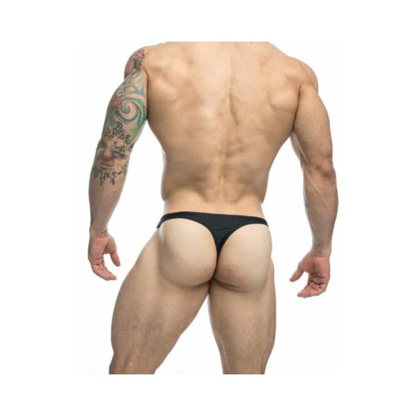 MaleBasics JUSTIN + SIMON Classic Tanga Black 2XL - Image 4