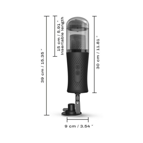 Dorcel Thrust Blow Rechargeable Thrusting Vaginal Masturbator with Removeable Suction Cup - Image 7