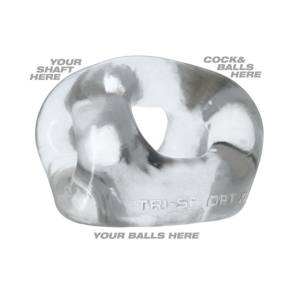 Oxballs Tri-Sport XL Thicker 3-Ring Sling Clear - Image 2
