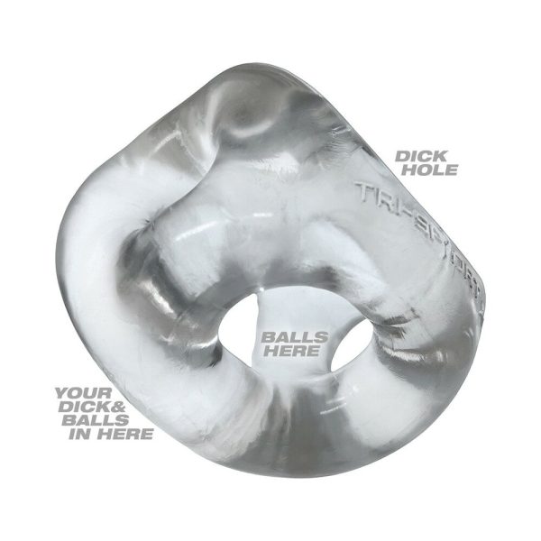 Oxballs Tri-Sport XL Thicker 3-Ring Sling Clear - Image 3