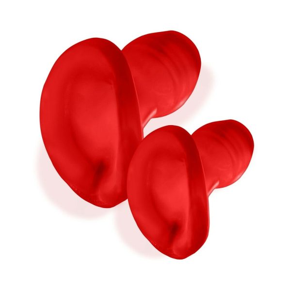 Oxballs Glowhole-2 Hollow Buttplug With LED Insert Large Red Morph - Image 2