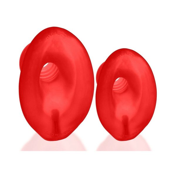 Oxballs Glowhole-2 Hollow Buttplug With LED Insert Large Red Morph - Image 4