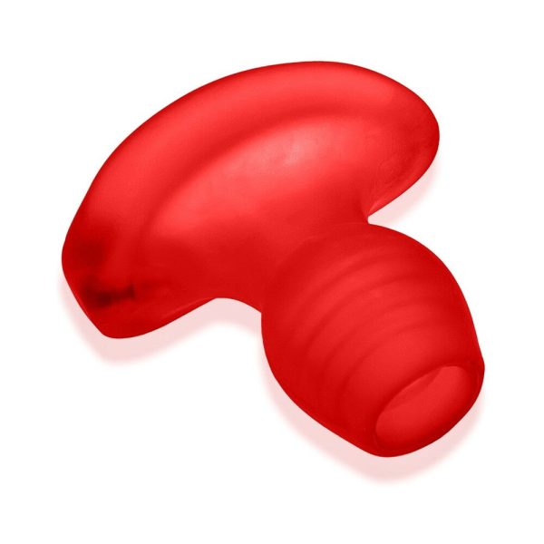 Oxballs Glowhole-2 Hollow Buttplug With LED Insert Large Red Morph - Image 7