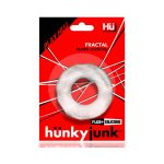 Hunkyjunk Fractal Tactile Cockring Clear Ice