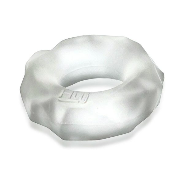Hunkyjunk Fractal Tactile Cockring Clear Ice - Image 4