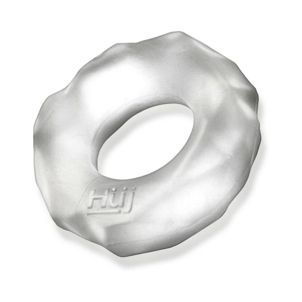 Hunkyjunk Fractal Tactile Cockring Clear Ice - Image 5