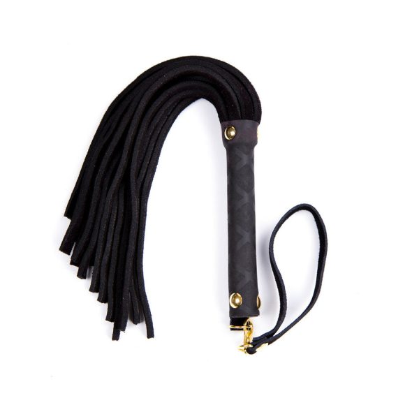 Ple''sur 11 in. Mini Leather Flogger Black - Image 3