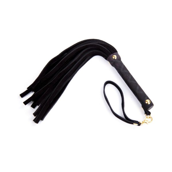 Ple''sur 11 in. Mini Leather Flogger Black - Image 4
