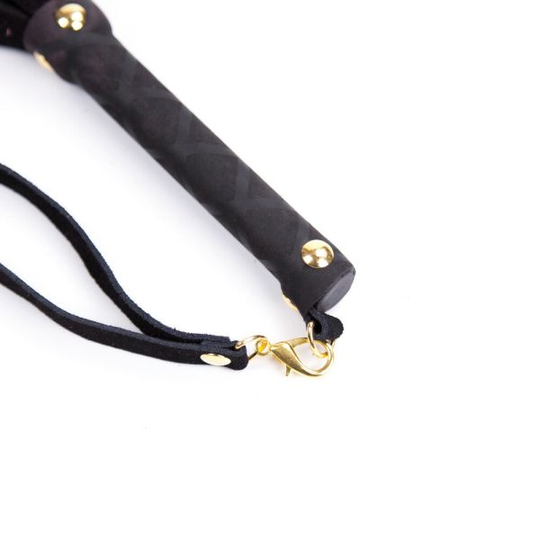 Ple''sur 11 in. Mini Leather Flogger Black - Image 5