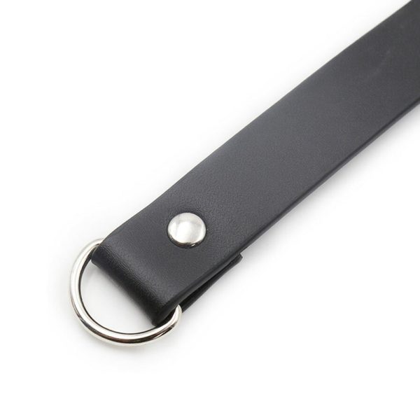 Ple''sur PVC Collar With Heart Lock & Key Black Bag Packaging - Image 4