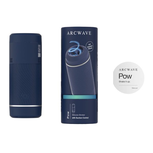 Arcwave Pow Silicone Stroker with Suction Control Blue - Image 5