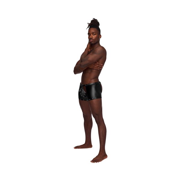 Male Power Fetish Poseidon Chap-Style Short Black S/M - Image 5