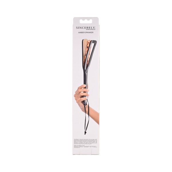 Sincerely, Sportsheets Amber Layered Spanker Tortoiseshell - Image 6