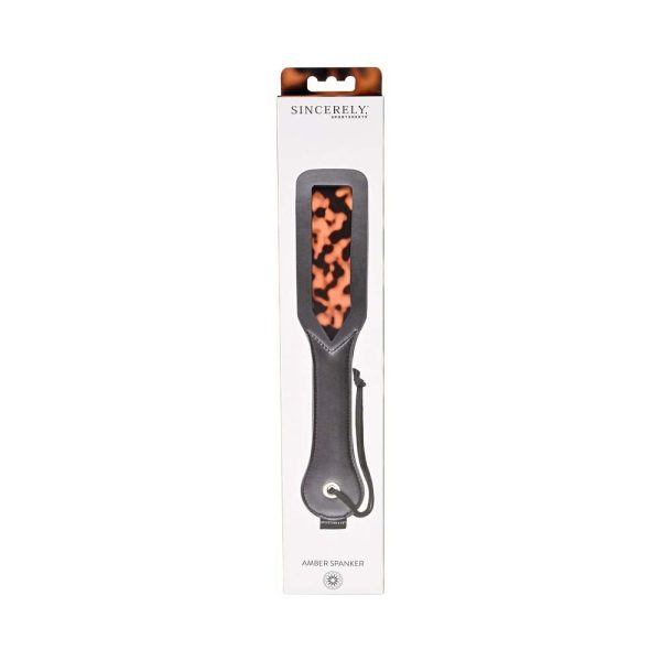 Sincerely, Sportsheets Amber Layered Spanker Tortoiseshell - Image 7