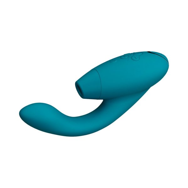 Womanizer Duo 2 Rechargeable Dual Stimulation Pleasure Air and G-Spot Vibrator Petrol - Image 4