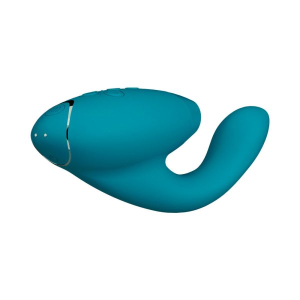 Womanizer Duo 2 Rechargeable Dual Stimulation Pleasure Air and G-Spot Vibrator Petrol - Image 5