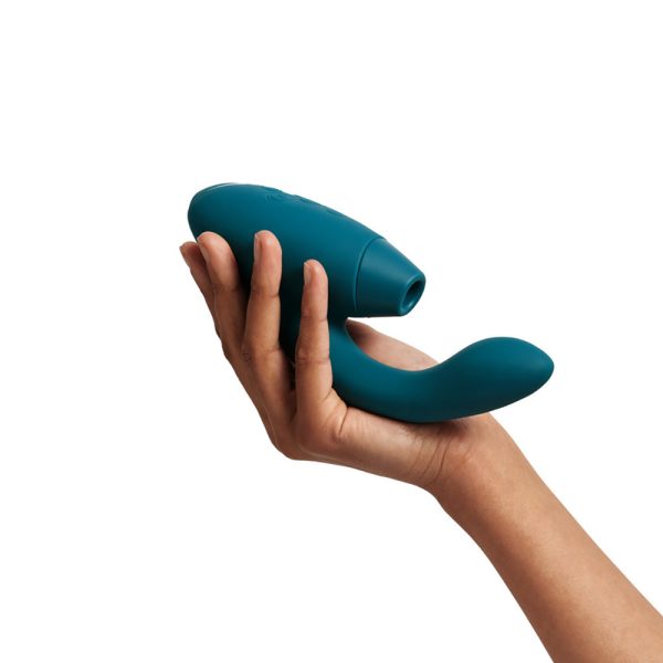 Womanizer Duo 2 Rechargeable Dual Stimulation Pleasure Air and G-Spot Vibrator Petrol - Image 7