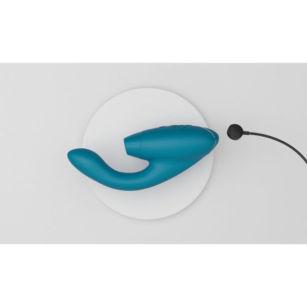 Womanizer Duo 2 Rechargeable Dual Stimulation Pleasure Air and G-Spot Vibrator Petrol - Image 8