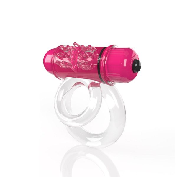 Screaming O 4B DoubleO 6 Vibrating Double Cockring Strawberry - Image 3