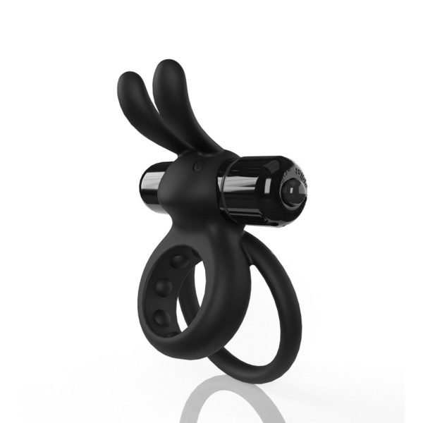 Screaming O 4B Ohare Vibrating Rabbit Double Cockring Black - Image 3