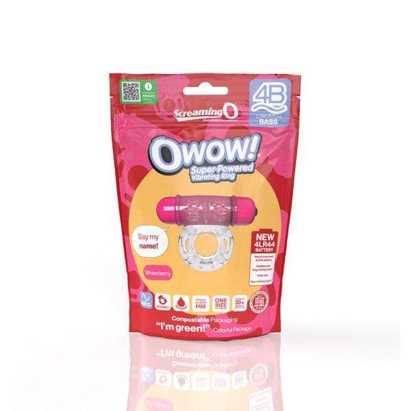 Screaming O 4B OWow Vibrating Cockring Strawberry - Image 5