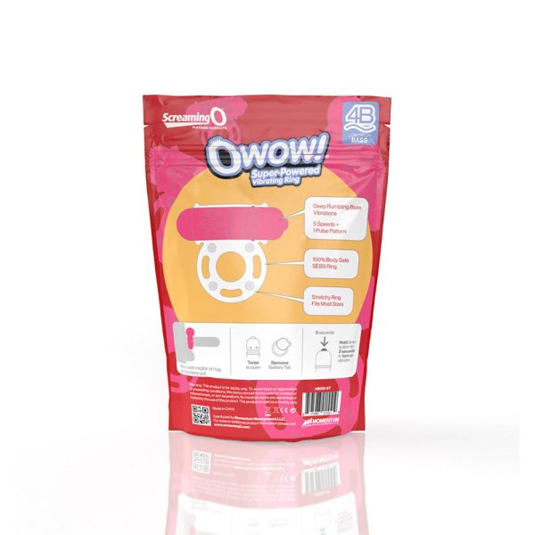 Screaming O 4B OWow Vibrating Cockring Strawberry - Image 6