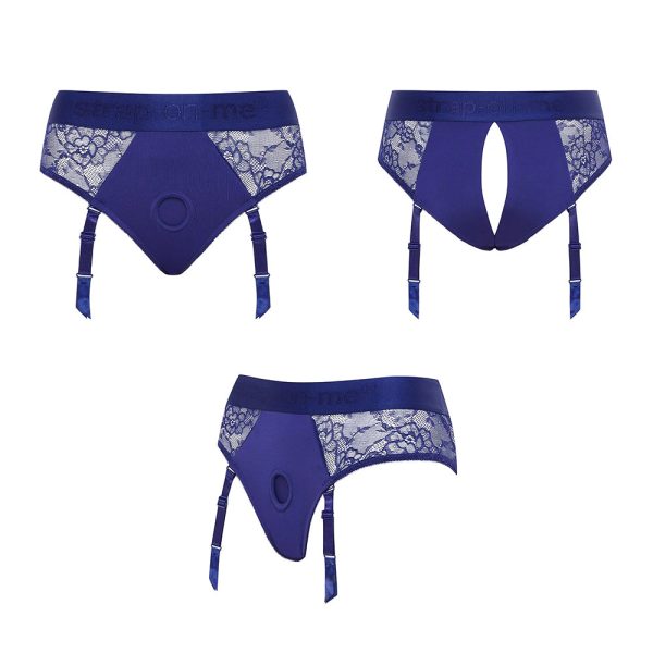 Strap-On-Me Diva Lingerie Harness Royal Blue S - Image 5