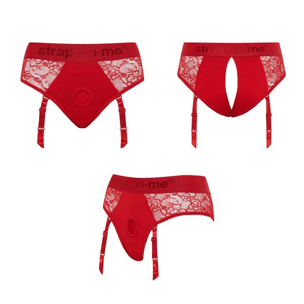 Strap-On-Me Diva Lingerie Harness Red XXL - Image 5