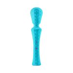 FemmeFunn Ultra Wand XL Rechargeable Flexible Textured Silicone Vibrator Turquoise