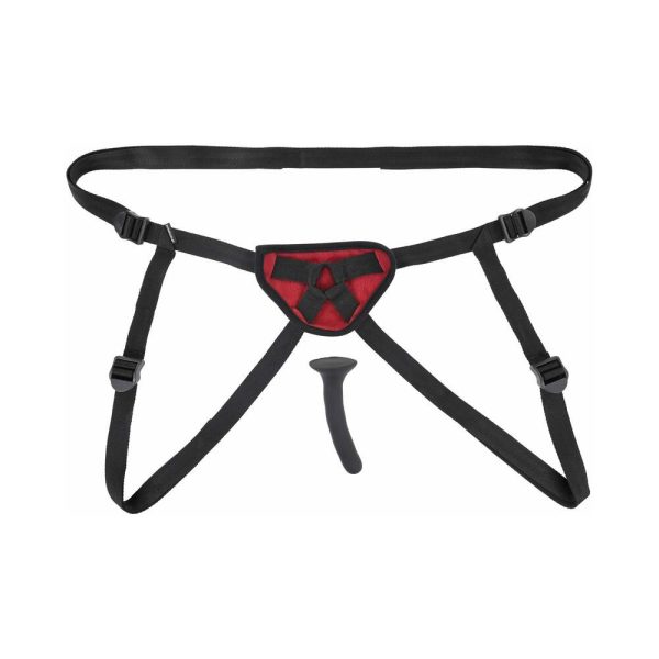Sportsheets Saffron Silicone Pegging Kit with Adjustable Strap-On Harness & 5 in. Dildo - Image 2