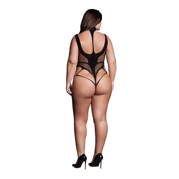 Le Desir Shade Cyllene XLVIII Bodysuit with Turtleneck Black Queen Size - Image 3