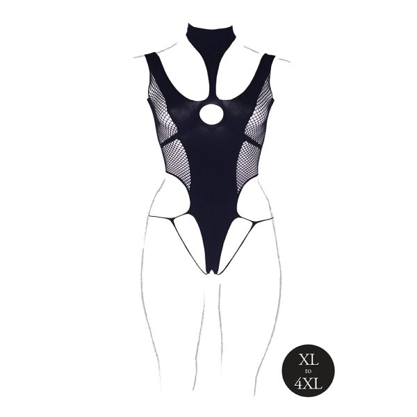 Le Desir Shade Cyllene XLVIII Bodysuit with Turtleneck Black Queen Size - Image 4