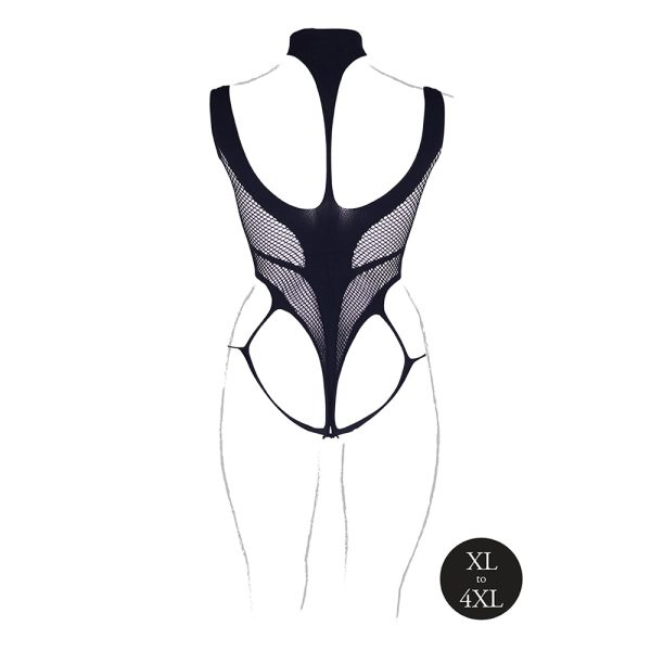 Le Desir Shade Cyllene XLVIII Bodysuit with Turtleneck Black Queen Size - Image 5