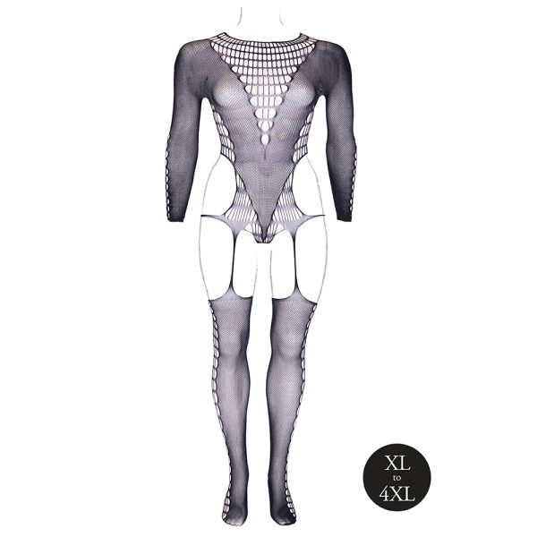 Le Desir Shade Kalyke XXIII Bodystocking with Turtleneck Black Queen Size - Image 3