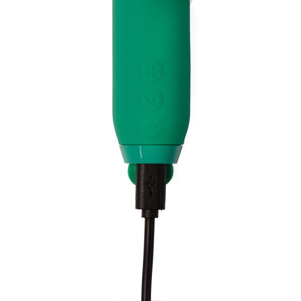 Je Joue Amour Rechargeable Silicone Heart-Shaped Fluttering Bullet Vibrator Emerald Green - Image 5
