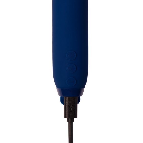 Je Joue Vita Rechargeable Silicone Wand Tip Bullet Vibrator Cobalt Blue - Image 4