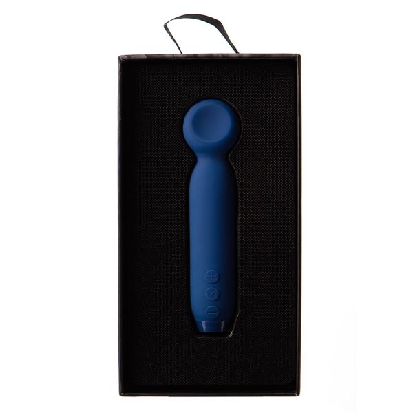Je Joue Vita Rechargeable Silicone Wand Tip Bullet Vibrator Cobalt Blue - Image 5
