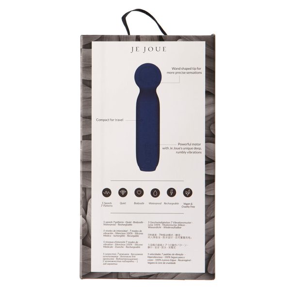Je Joue Vita Rechargeable Silicone Wand Tip Bullet Vibrator Cobalt Blue - Image 6