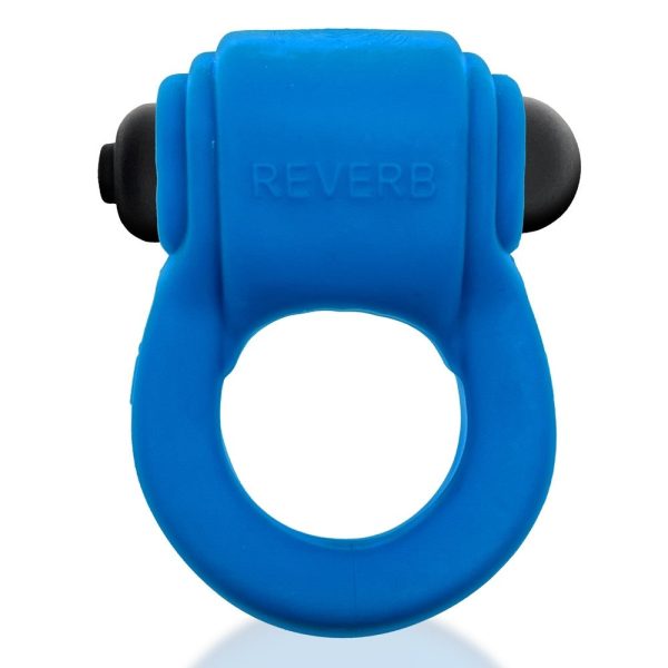 Hunkyjunk Revring Cockring with Bullet Vibrator Teal Ice - Image 2
