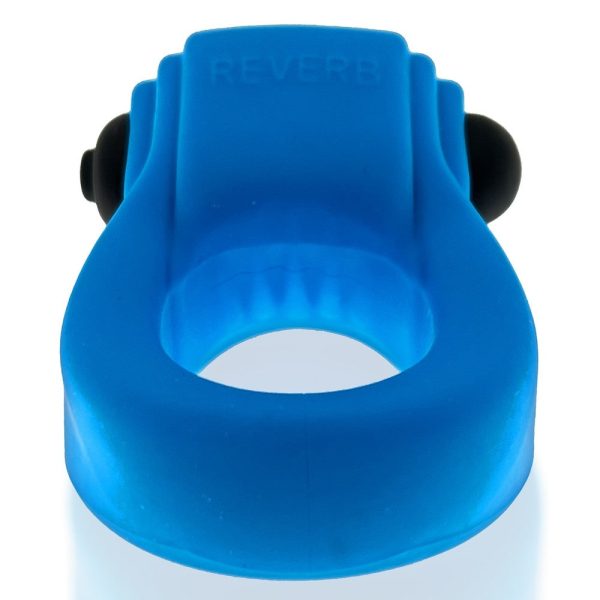 Hunkyjunk Revring Cockring with Bullet Vibrator Teal Ice - Image 4