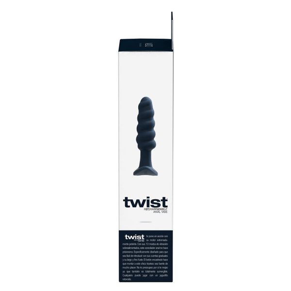VeDO Twist Rechargeable Silicone Vibrating Anal Plug Black - Image 7