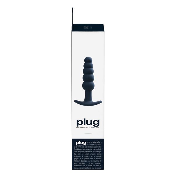 VeDO Plug Rechargeable Silicone Vibrating Anal Plug Black - Image 6