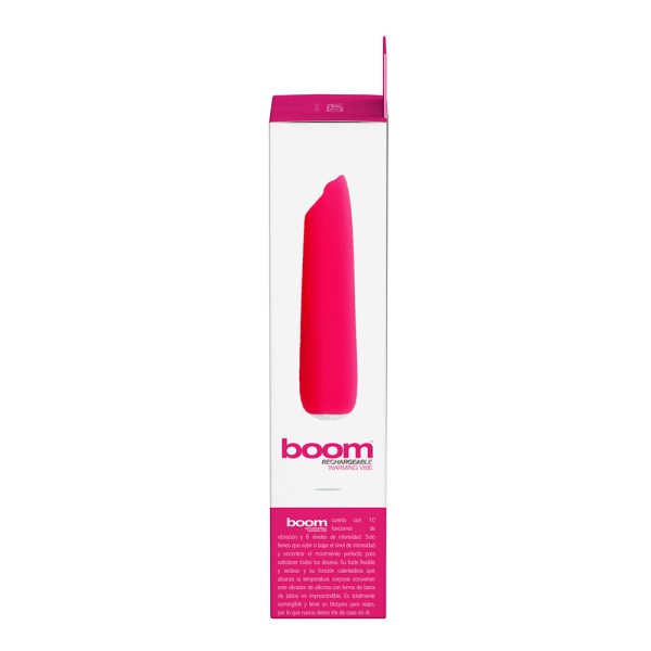 VeDO Boom Rechargeable Warming Silicone Slimline Vibrator Pink - Image 7