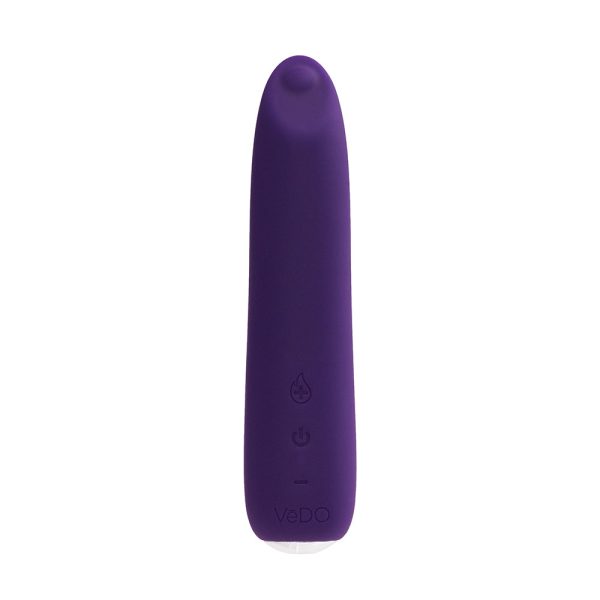 VeDO Boom Rechargeable Warming Silicone Slimline Vibrator Purple - Image 2