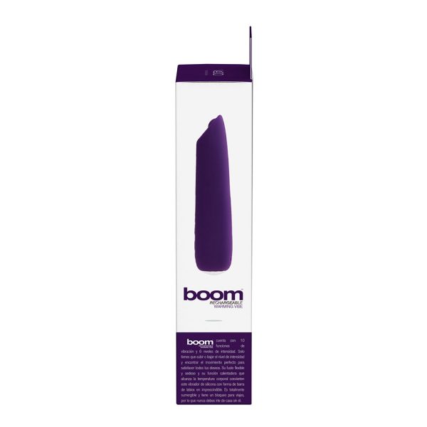 VeDO Boom Rechargeable Warming Silicone Slimline Vibrator Purple - Image 7