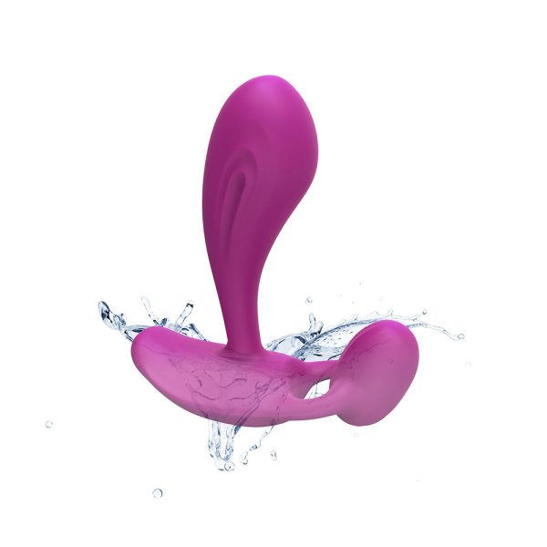 Love to Love Witty Rechargeable Remote-Controlled Silicone P & G Vibrator Sweet Orchid - Image 3
